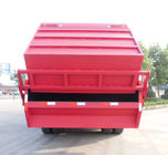 Red Howo Waste Collection Truck  ,  6 - 19 Cubic Rubbish Compactor Truck
