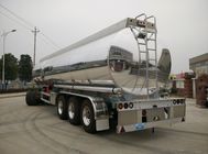 Aluminum Fuel Tank Semi Trailer 42000 Liters With BPW Axle And 7500kg Weight