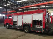 5000-7000l Special Purpose Truck , Water Tanker Fire Eengine Foam Fire Fighting Truck With 50m Work Height